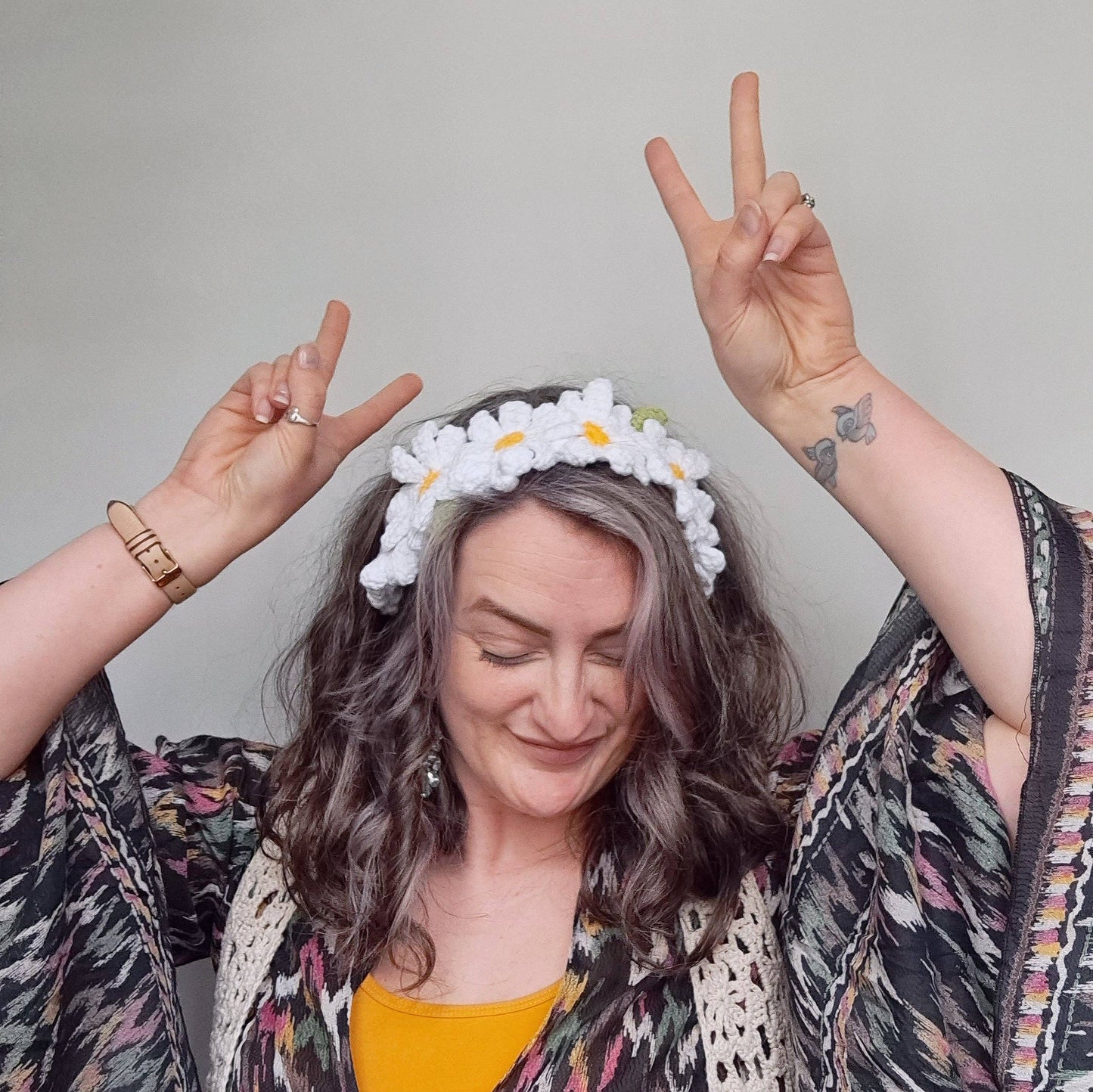 Daisy Headband Printed Crochet Pattern | Summer Makes