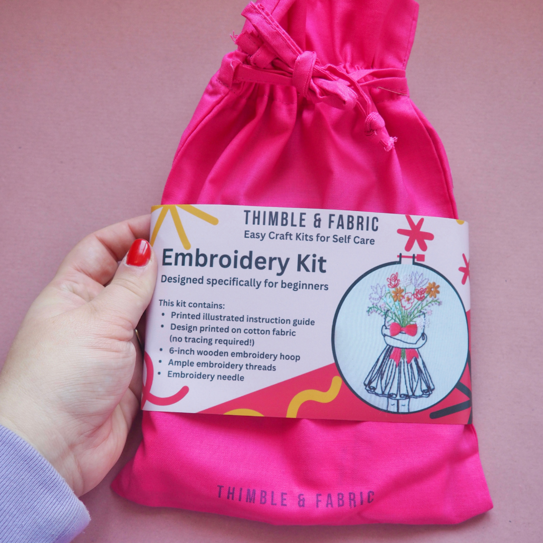 Flower Girl Embroidery Kit