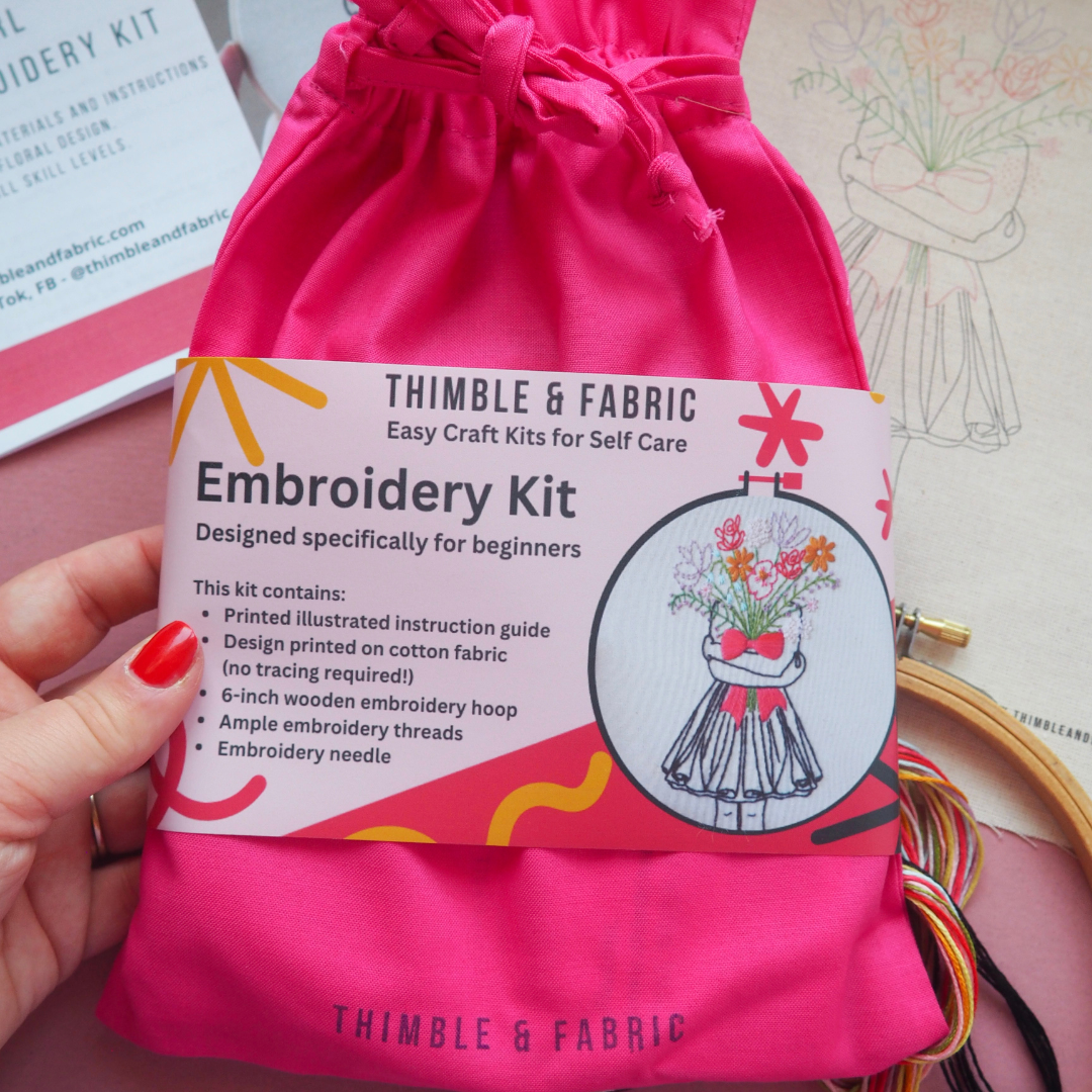 Flower Girl Embroidery Kit