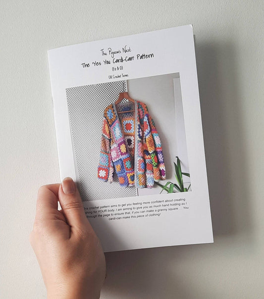 Yes You Cardi-Can Cardigan Printed Crochet Pattern