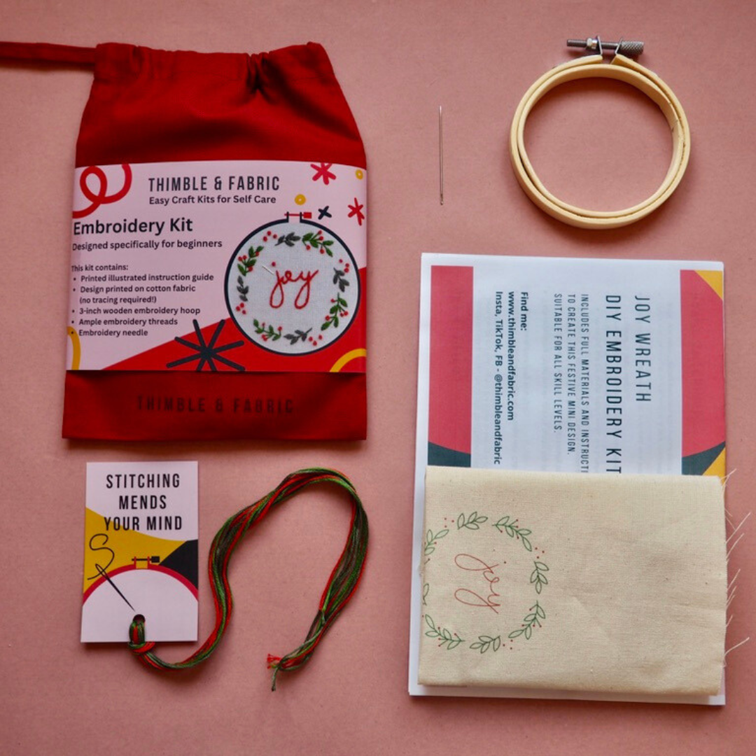 Christmas Wreath Embroidery Kit