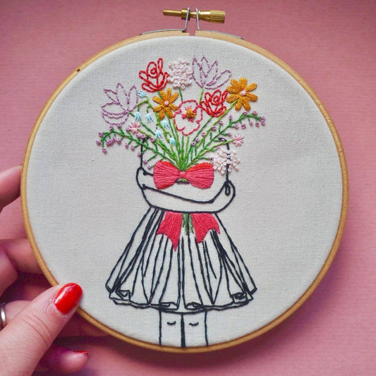 Flower Girl Embroidery Kit