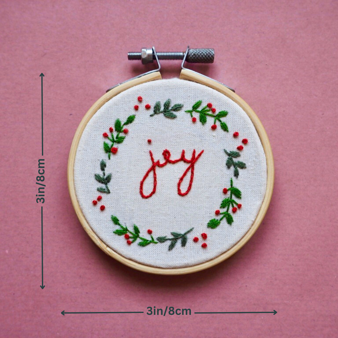 Christmas Wreath Embroidery Kit
