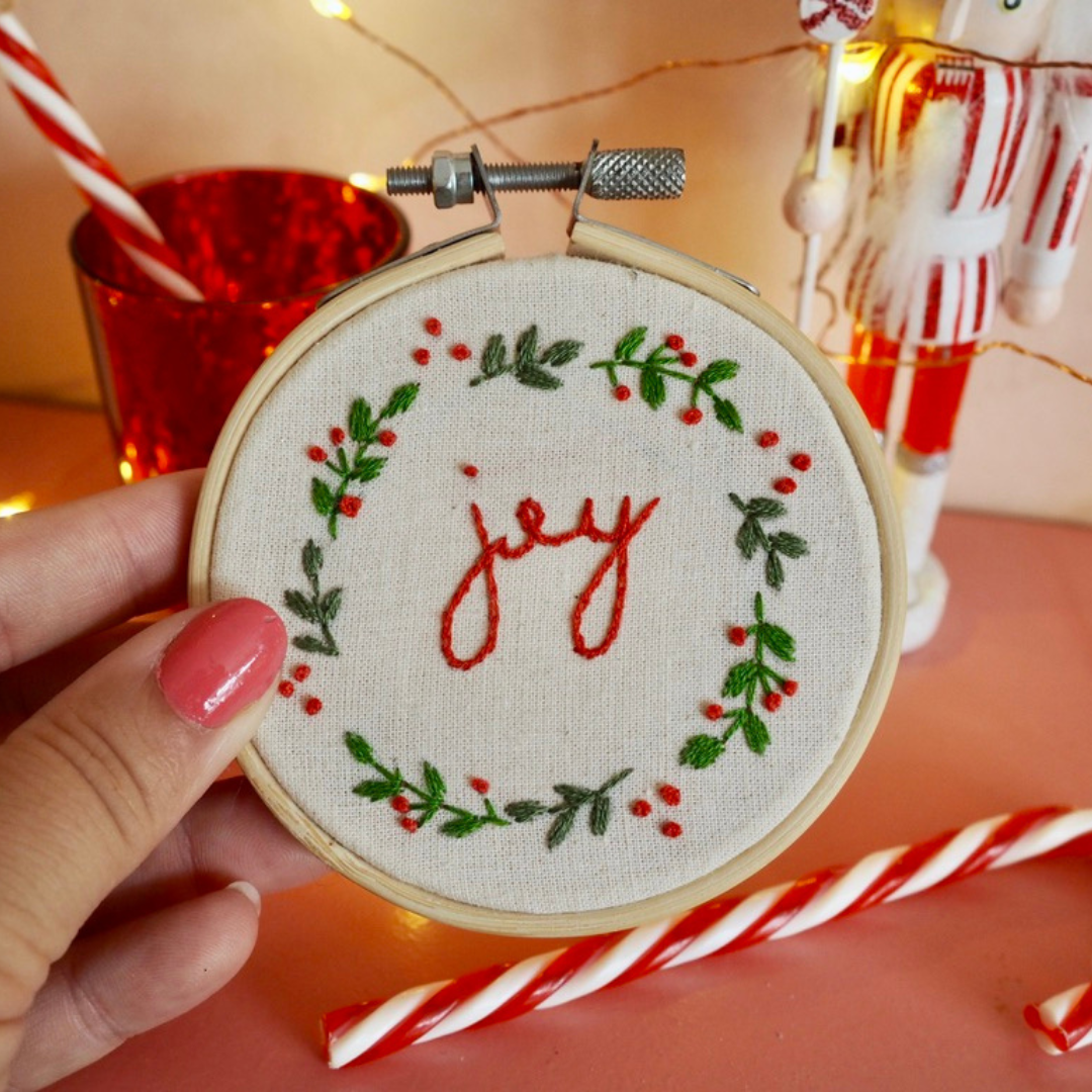 Christmas Wreath Embroidery Kit