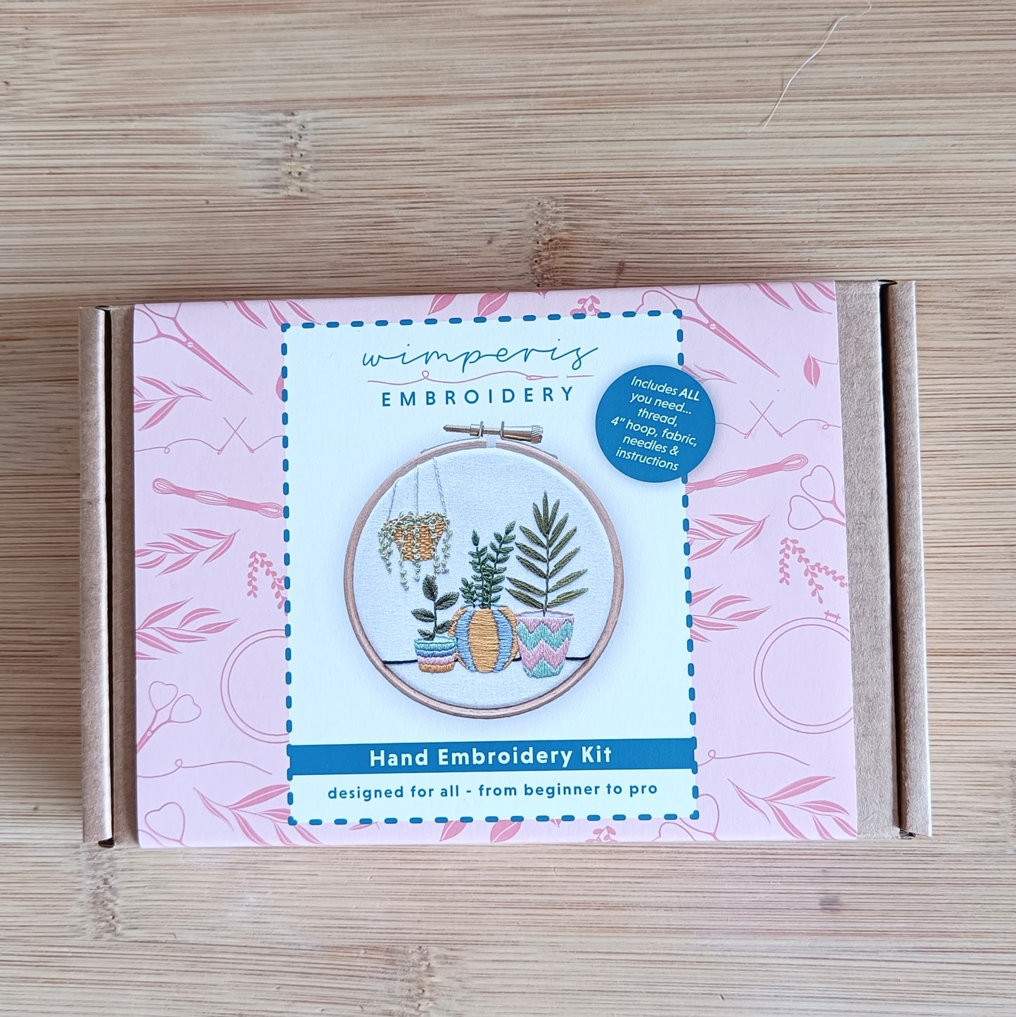 Plant Pots Embroidery Mini Kit