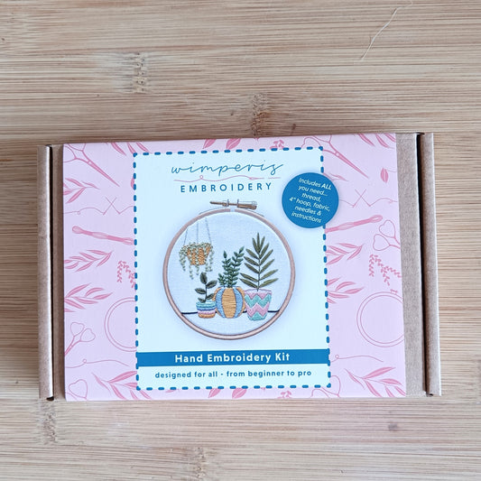 Plant Pots Embroidery Mini Kit