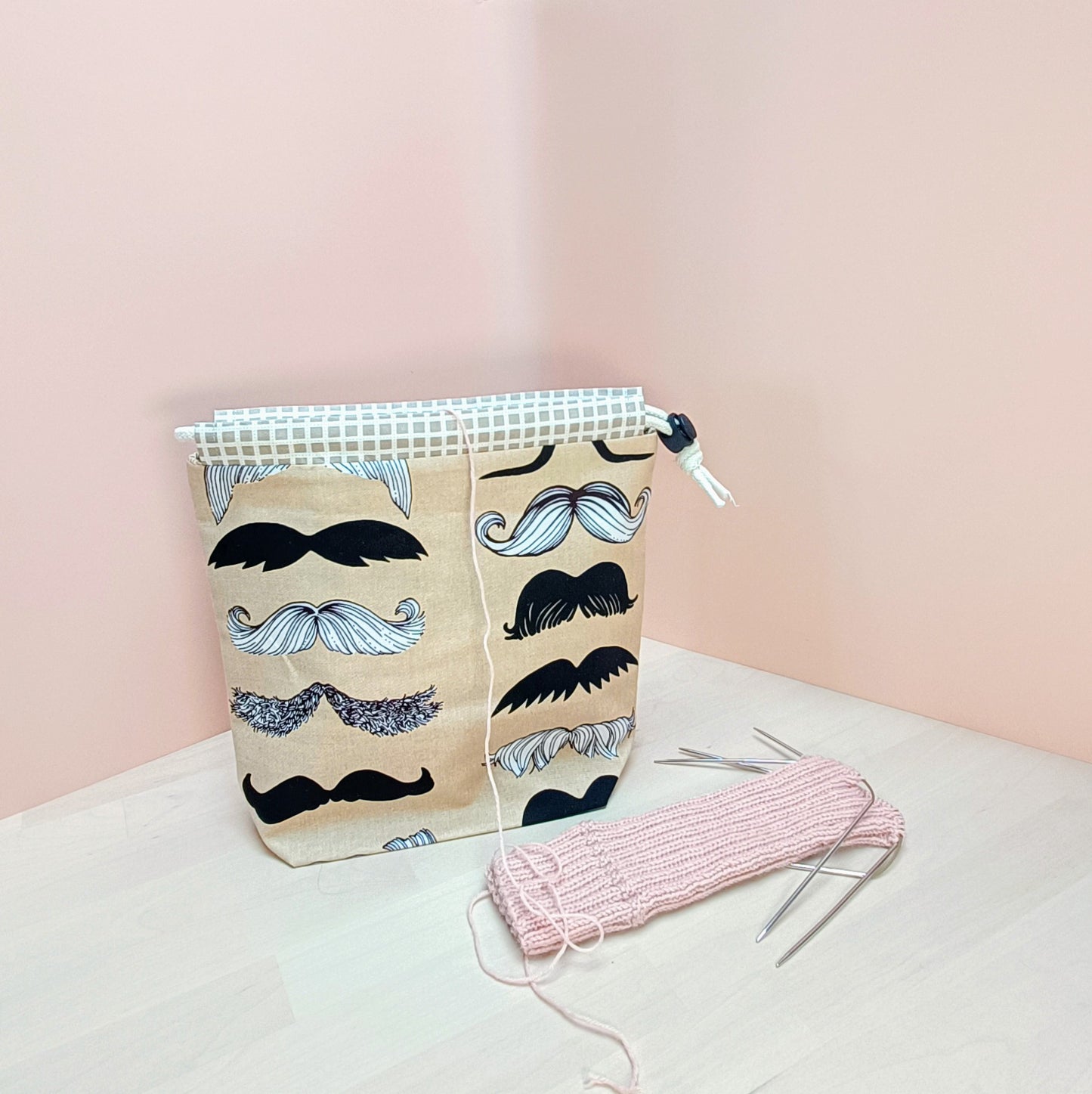 Hat Drawstring Project Bag