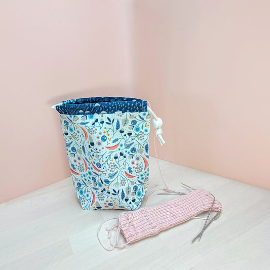 Sock Drawstring Project Bag