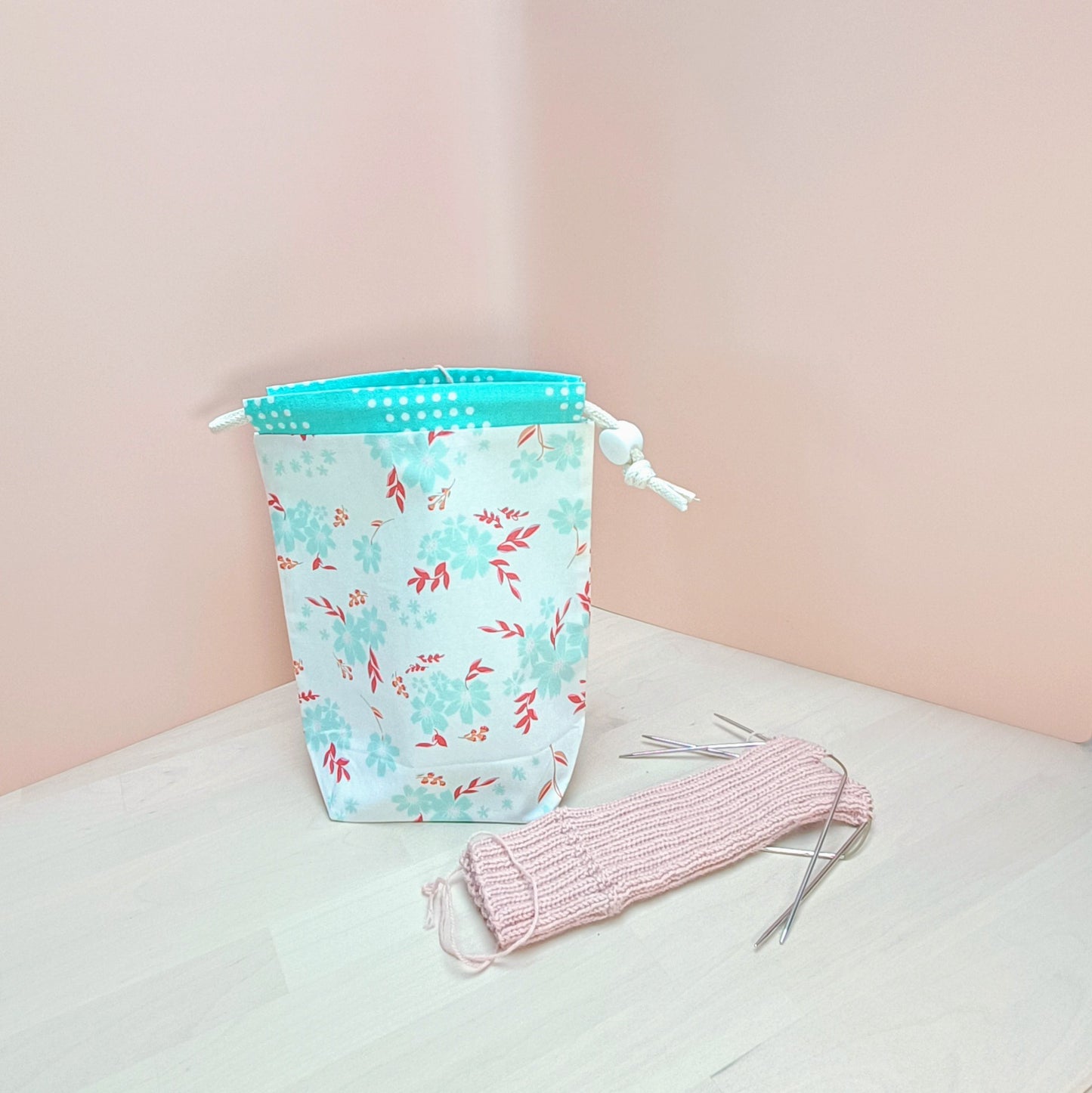 Sock Drawstring Project Bag