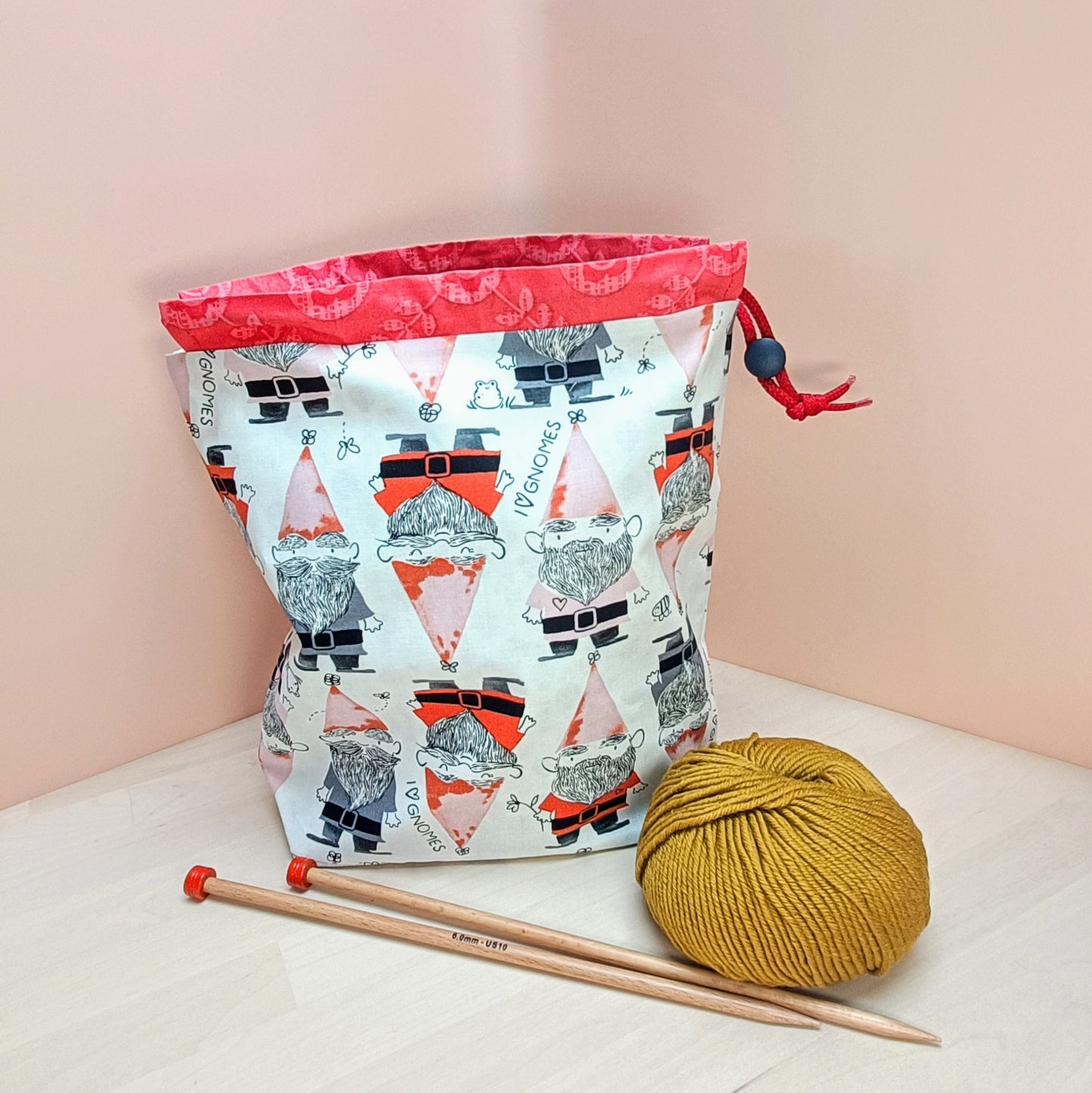 Scarf Drawstring Project Bag