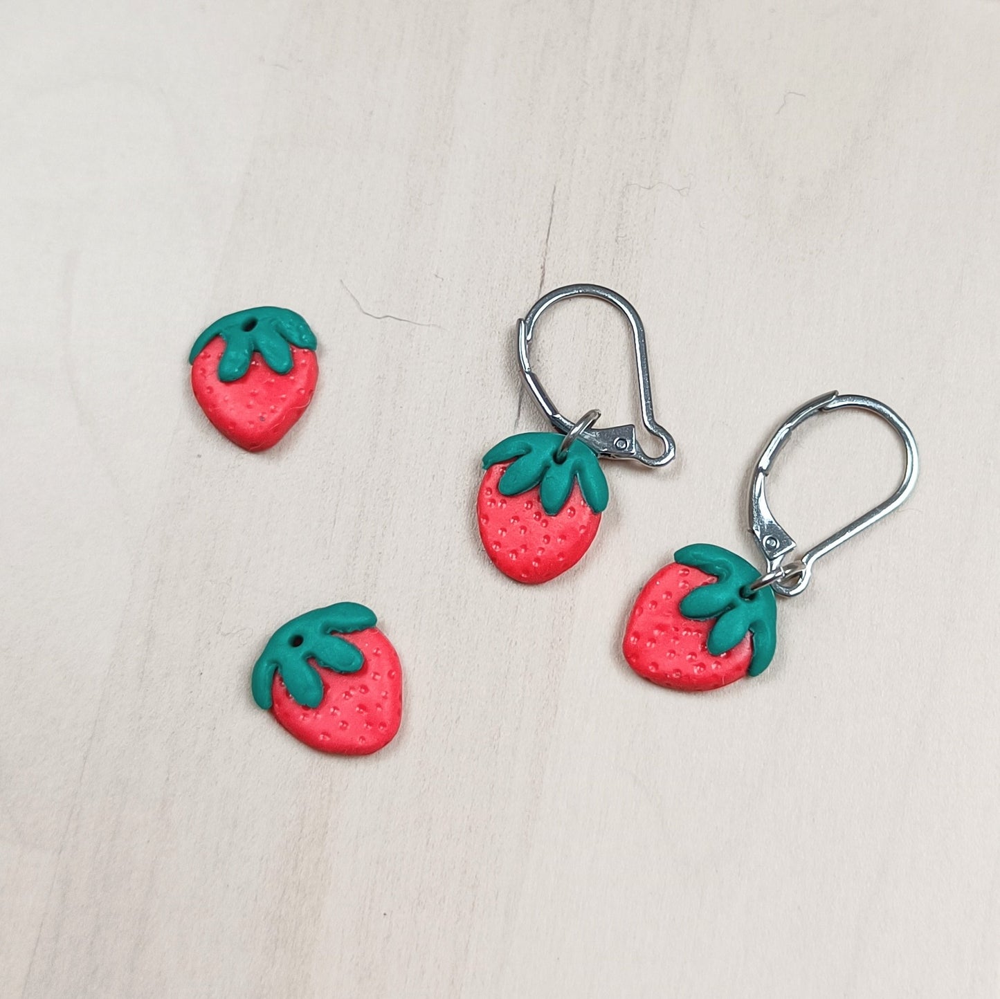 Strawberry Patch Stitch Marker Set