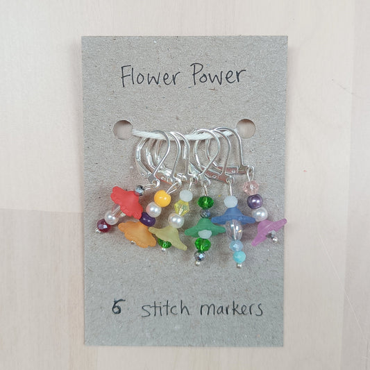 Flower Power Stitch Marker Set