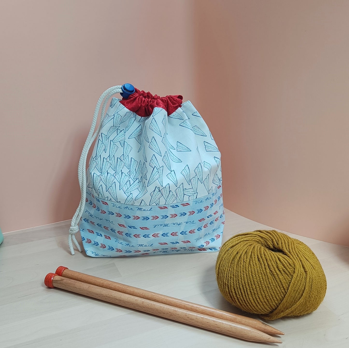 Hat Drawstring Project Bag