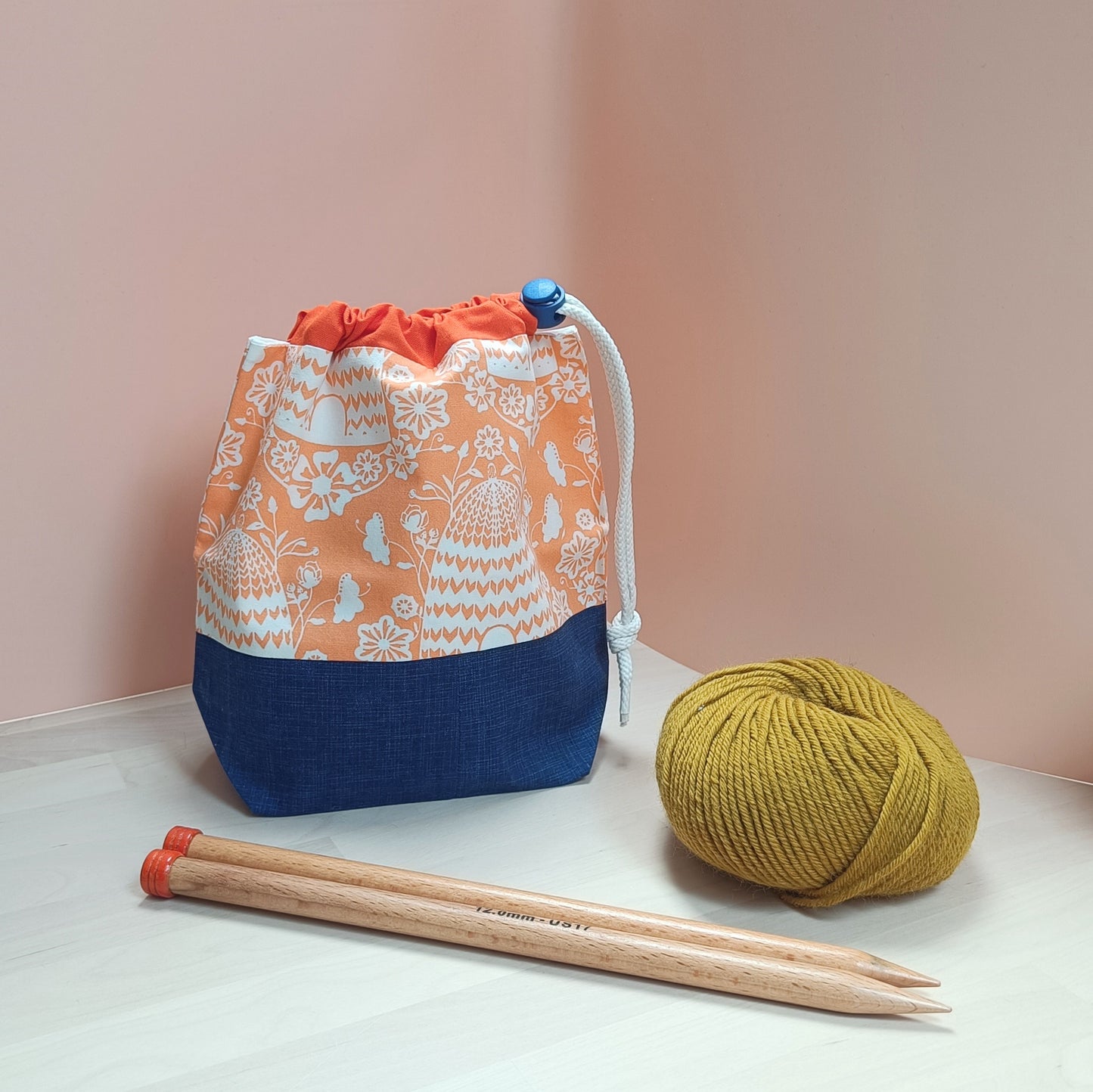 Hat Drawstring Project Bag