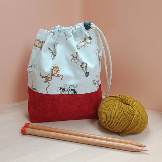 Hat Drawstring Project Bag