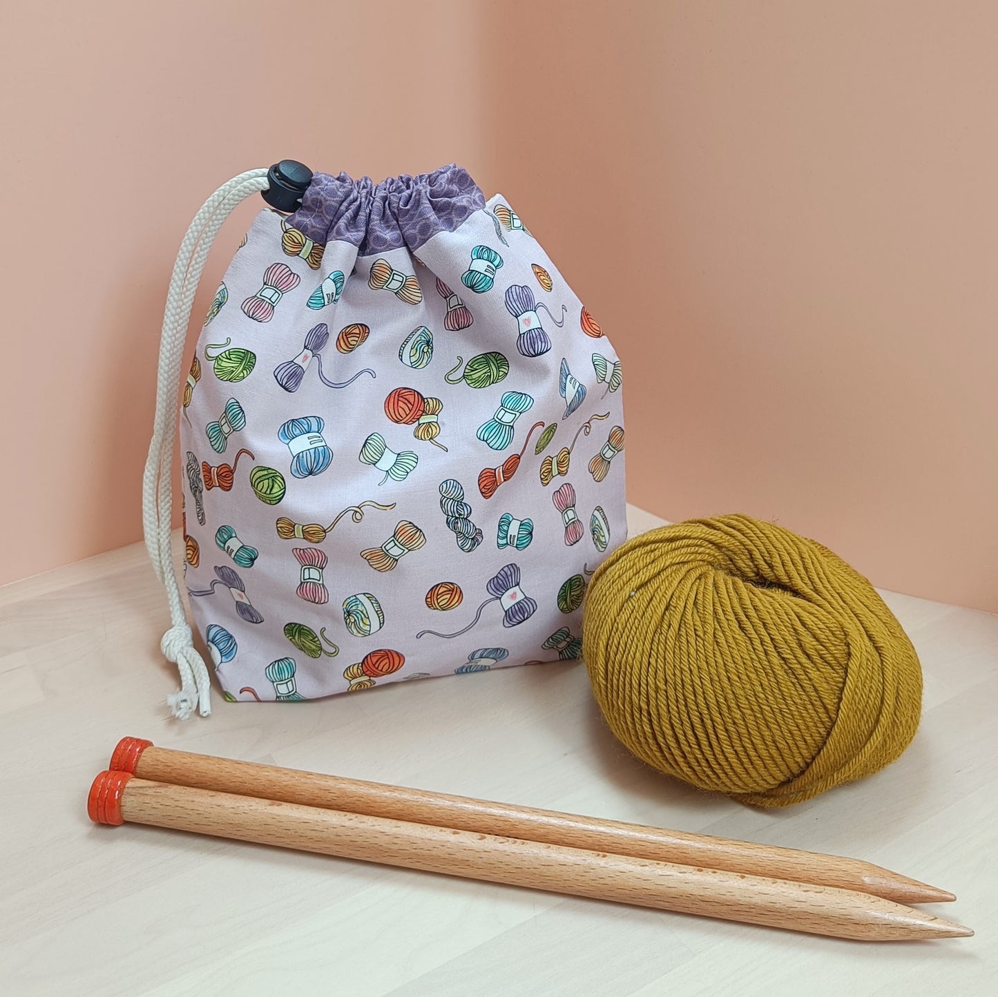 Hat Drawstring Project Bag