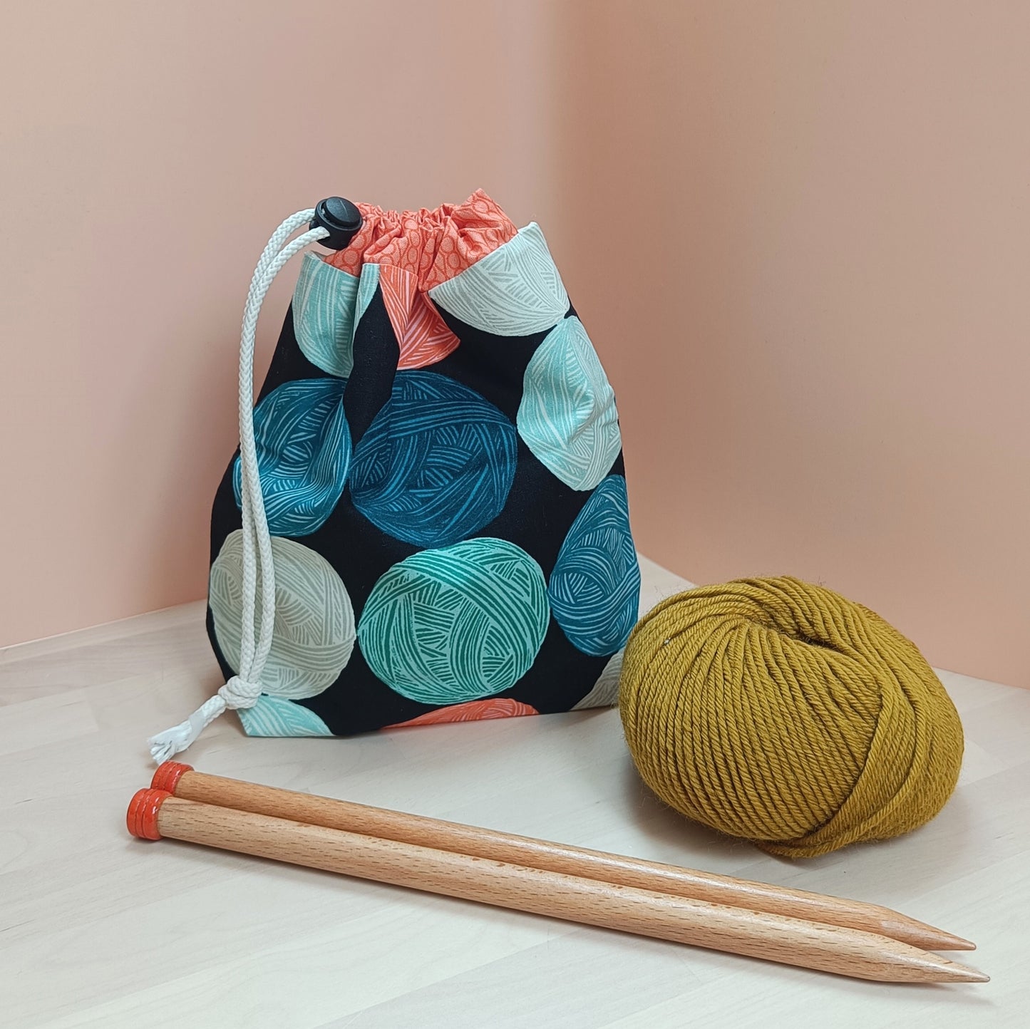 Hat Drawstring Project Bag