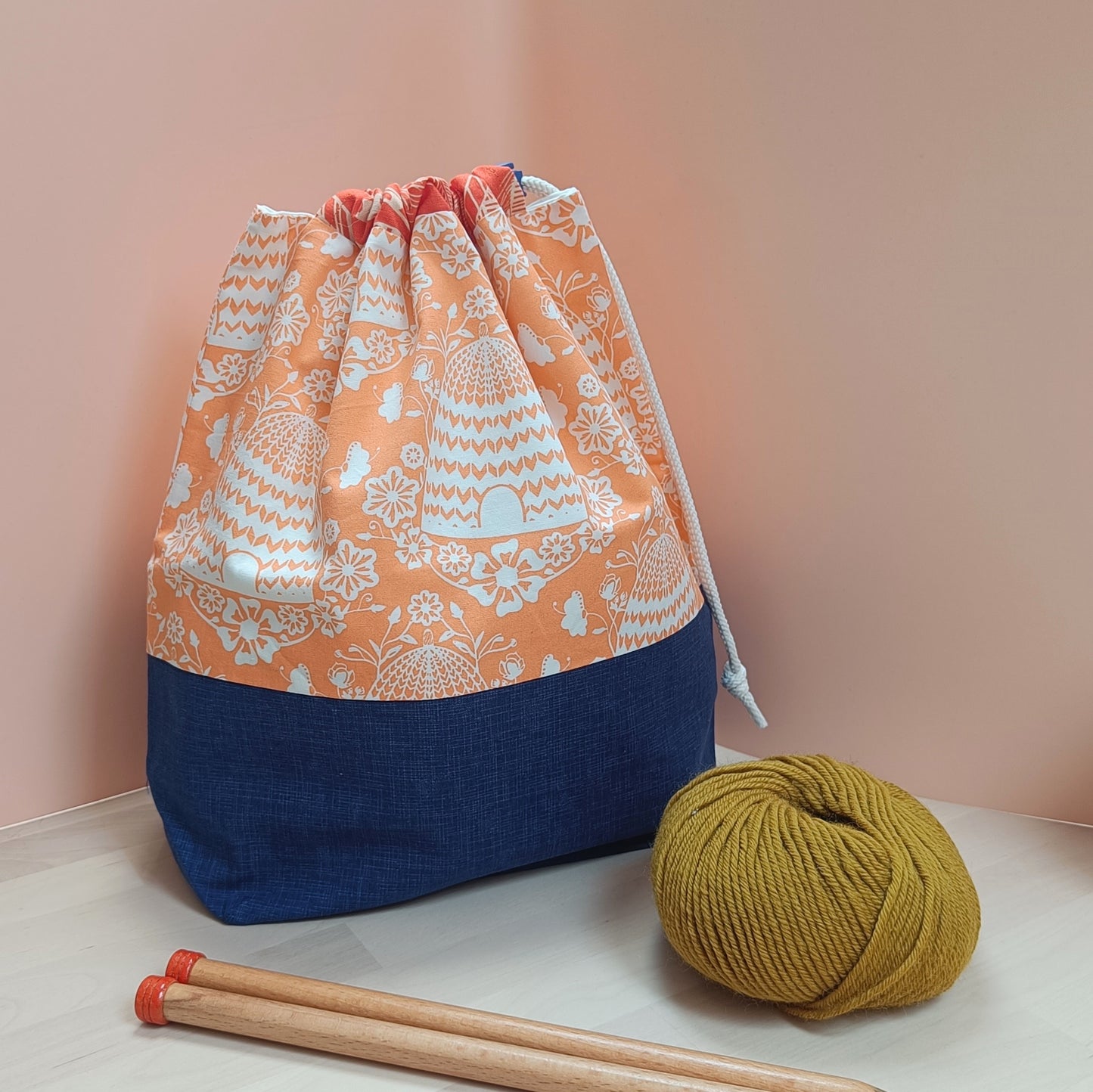 Sweater Drawstring Project Bag