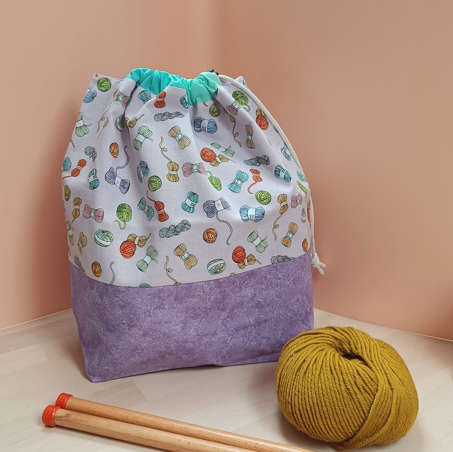 Sweater Drawstring Project Bag