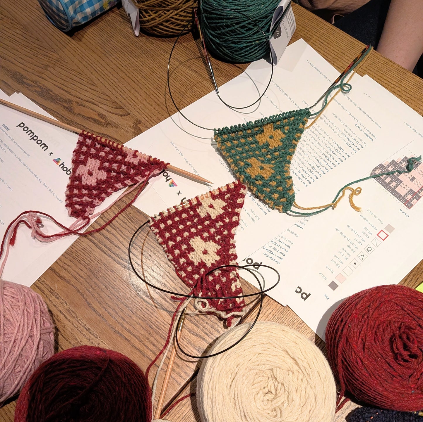 Mosaic Knitting - Pressed Flowers Kerchief