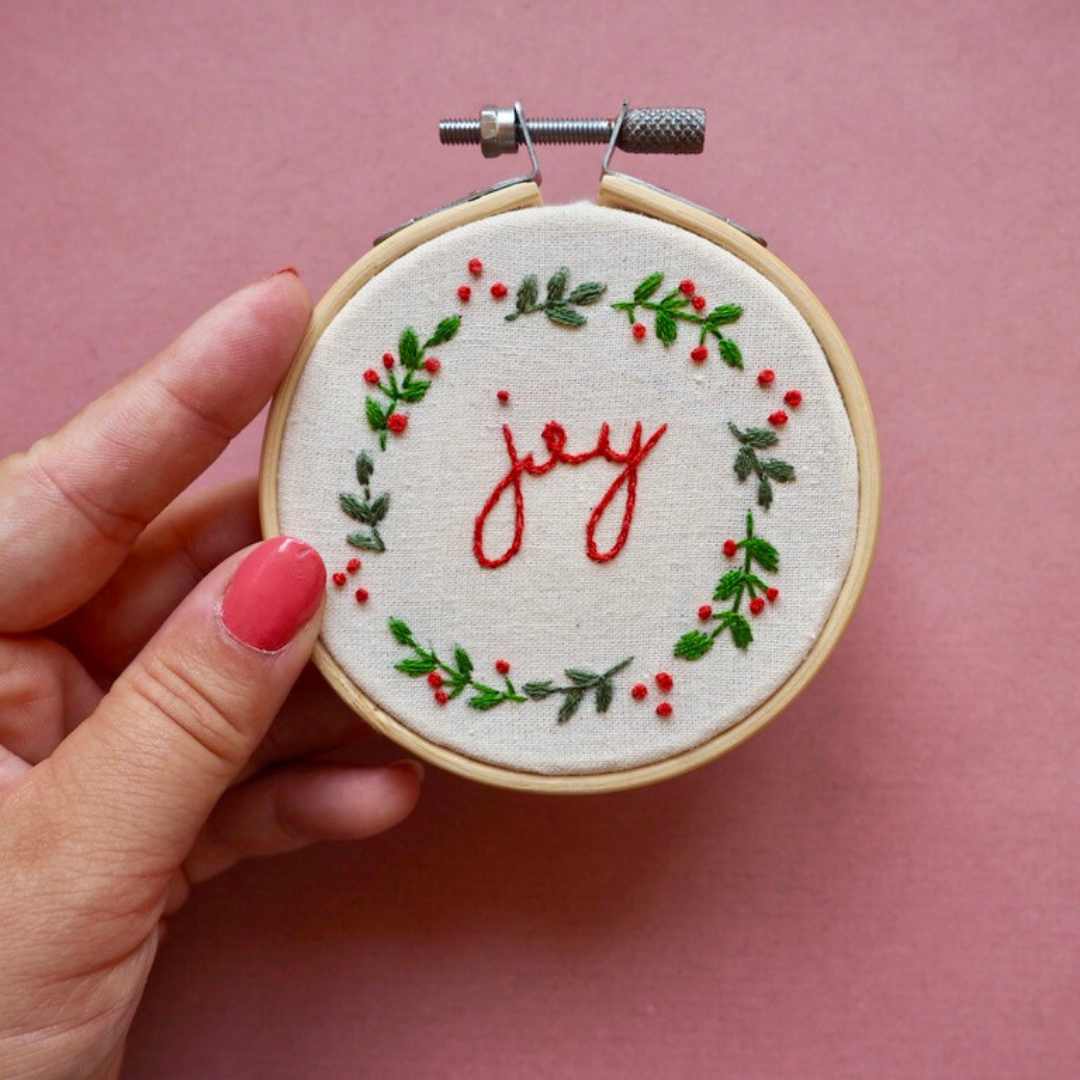 Christmas Wreath Embroidery Kit