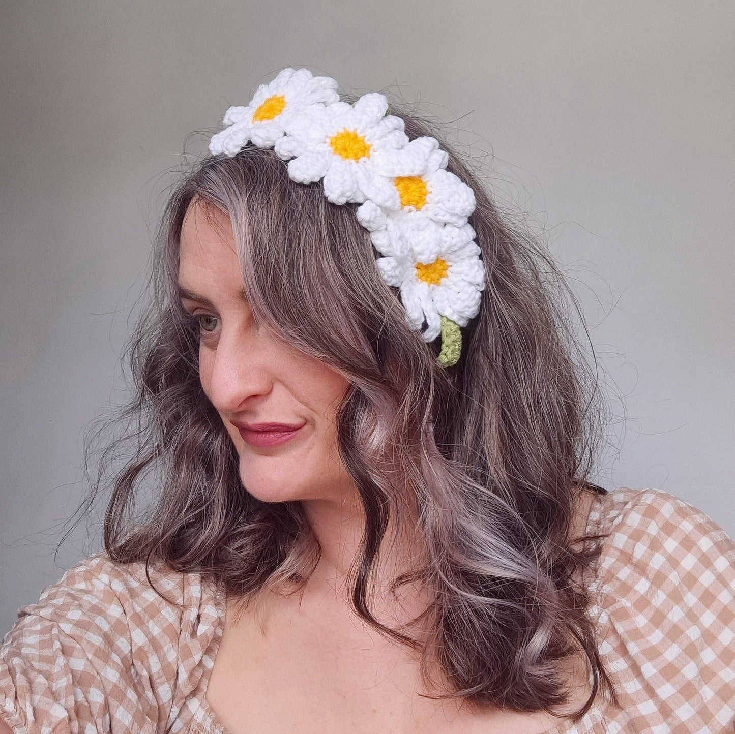 Daisy Headband Printed Crochet Pattern | Summer Makes