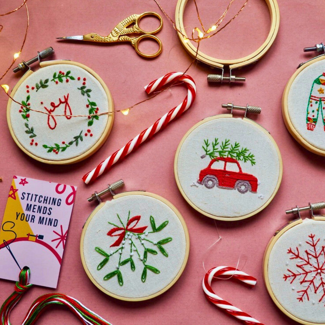 Christmas Wreath Embroidery Kit