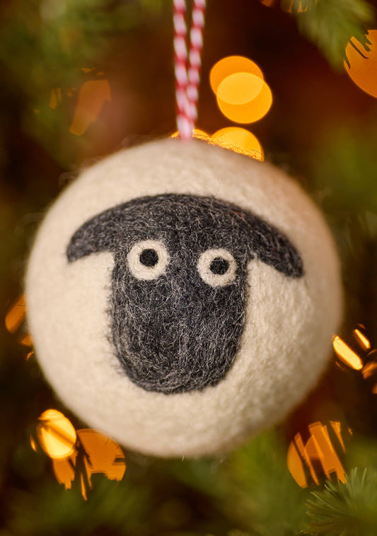 Felt Sheep Bauble