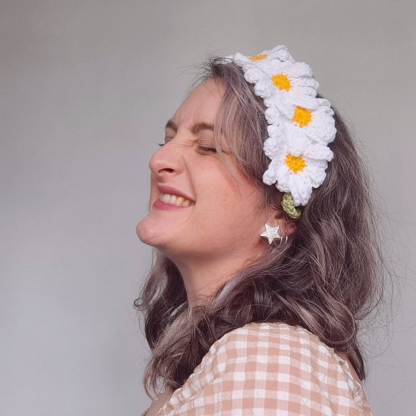 Daisy Headband Printed Crochet Pattern | Summer Makes