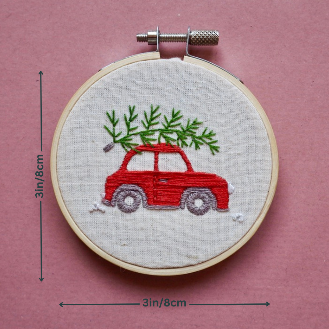 Christmas Tree Car Embroidery Kit