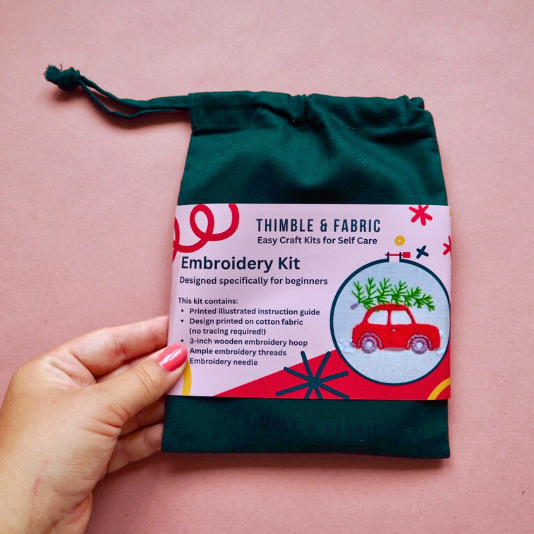 Christmas Tree Car Embroidery Kit