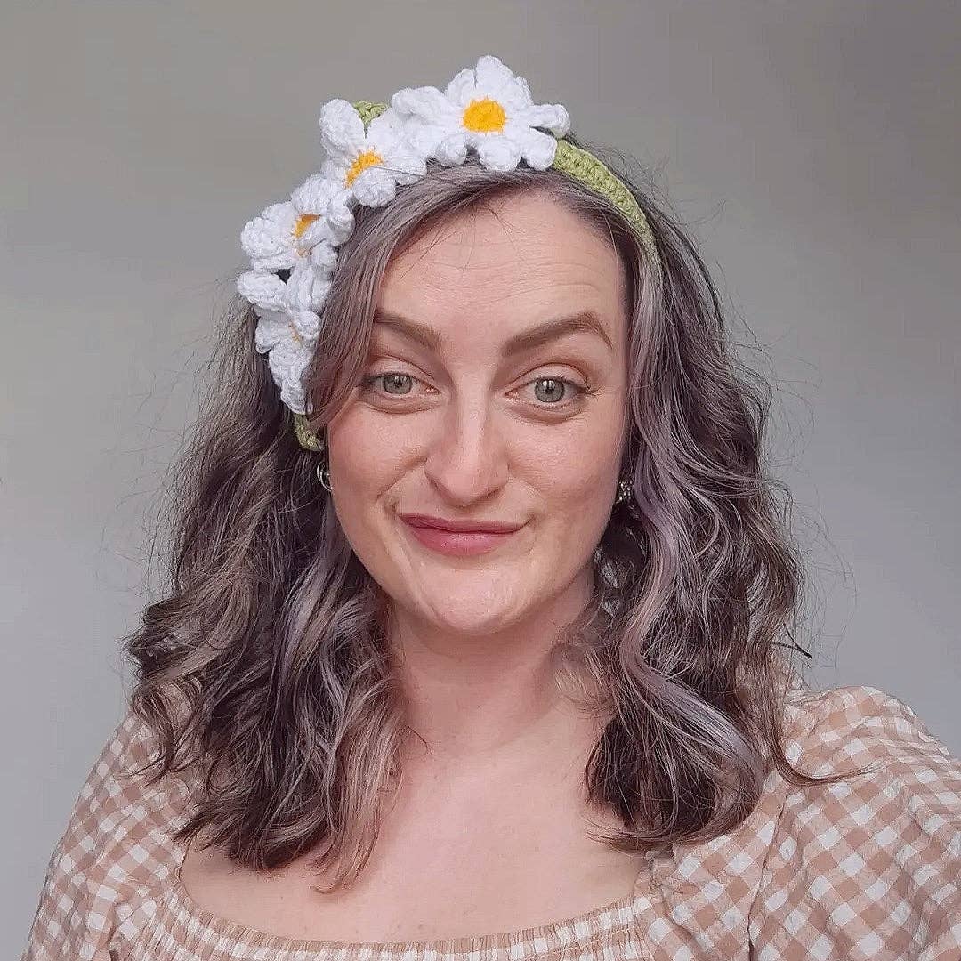 Daisy Headband Printed Crochet Pattern | Summer Makes