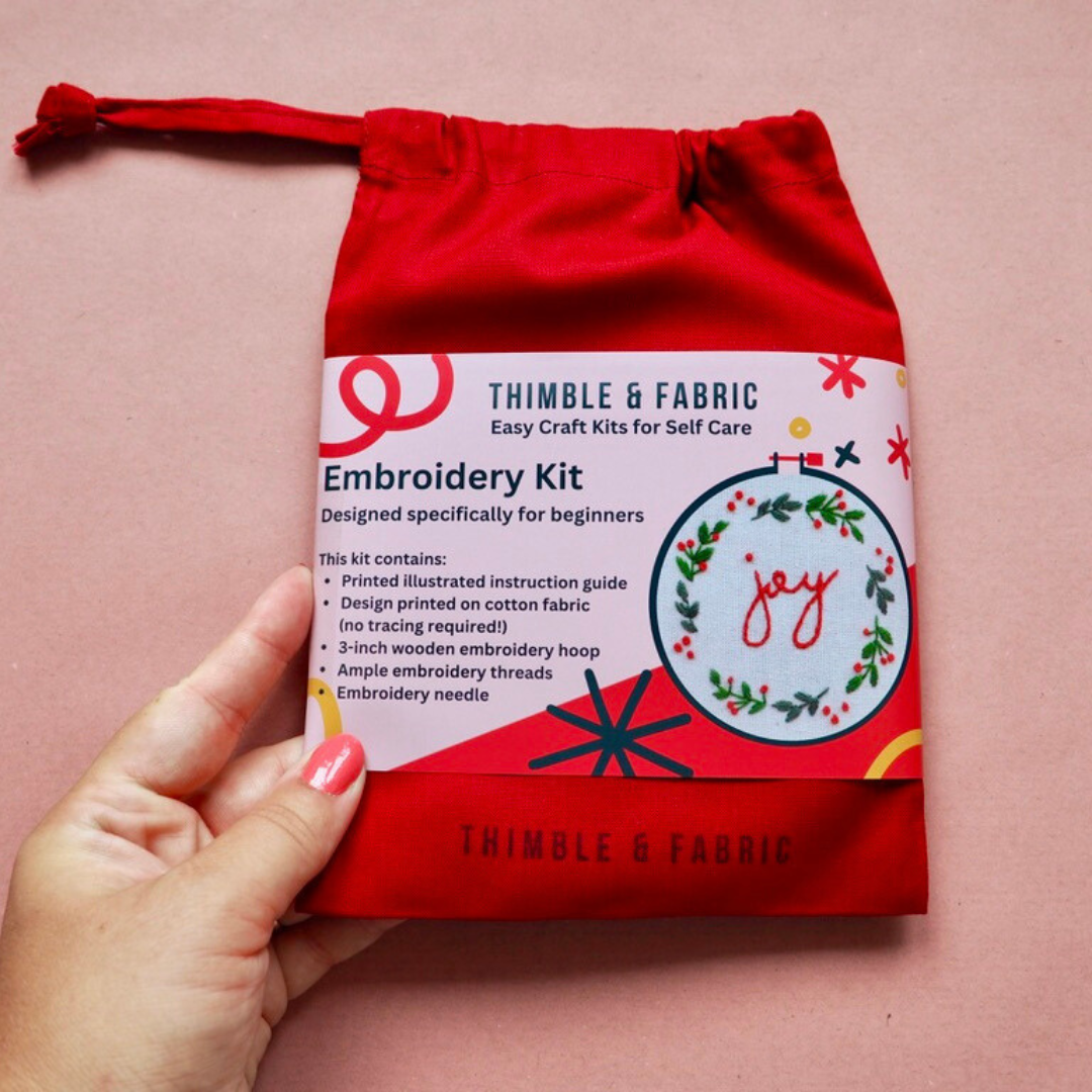 Christmas Wreath Embroidery Kit