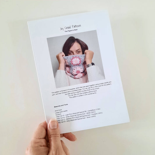 Joy Cowl Crochet Printed Pattern | Basic Beginners Crochet