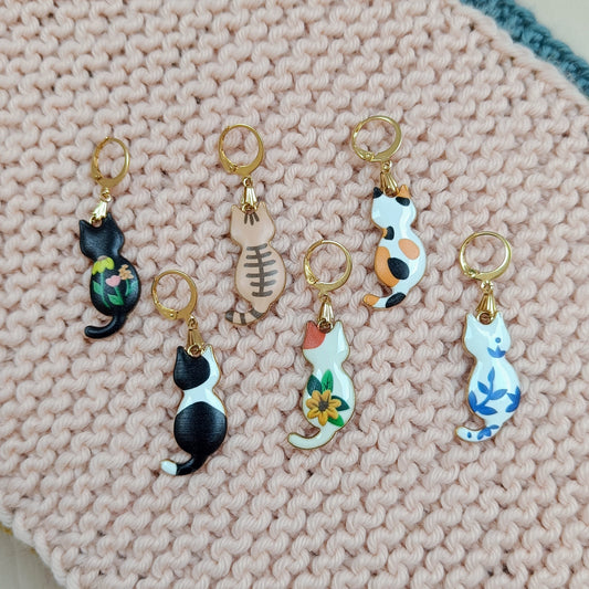Cat Individual Stitch Markers