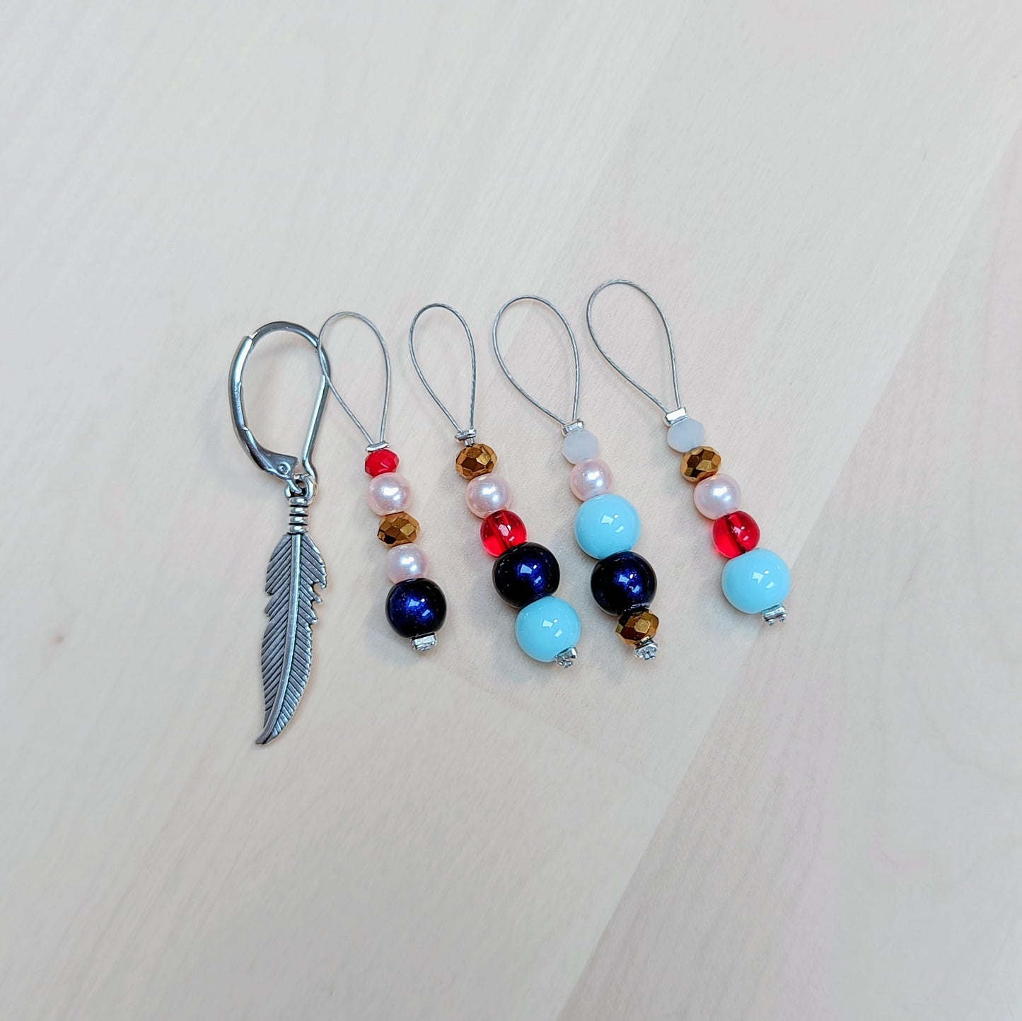 Seven Magpies Stitch Marker Set