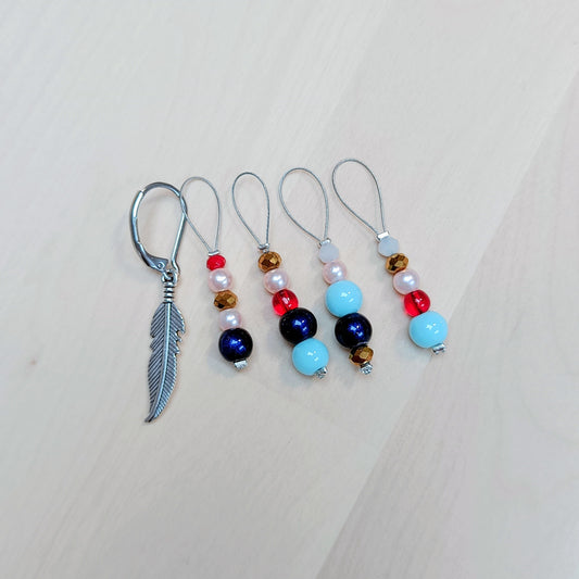 Seven Magpies Stitch Marker Set