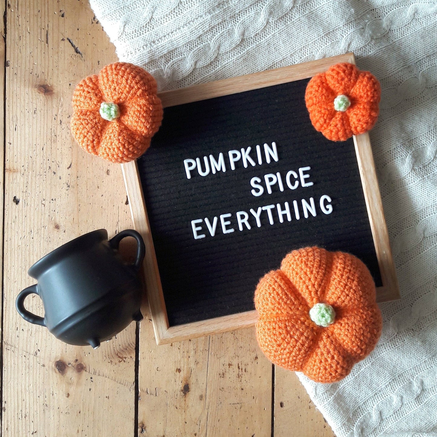 Pumpkin Printed Crochet Pattern | Autumn Fall Project Idea