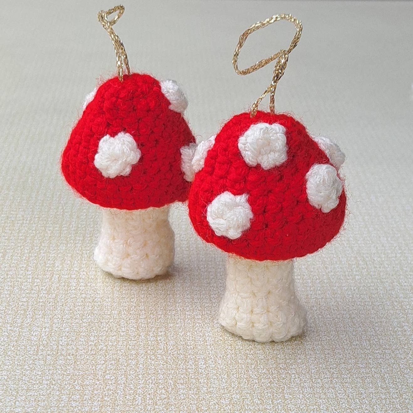 Hanging Toadstool Printed Crochet Pattern | Amigurumi Fungi