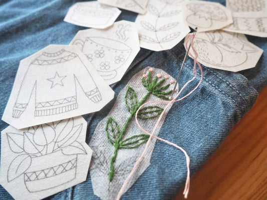 Stick and Stitch Embroidery Patches Boho