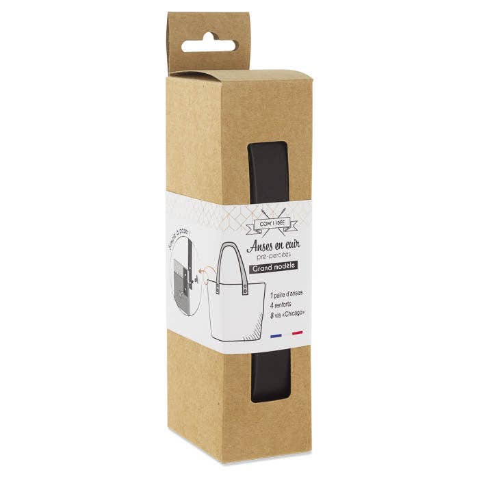 Leather handles | Black | Large size