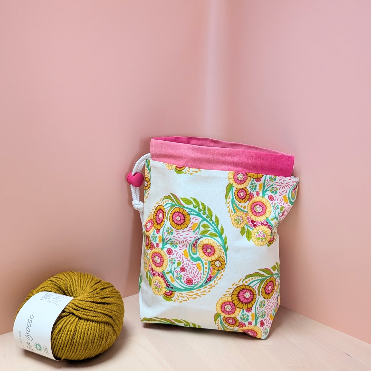 Hat Drawstring Project Bag