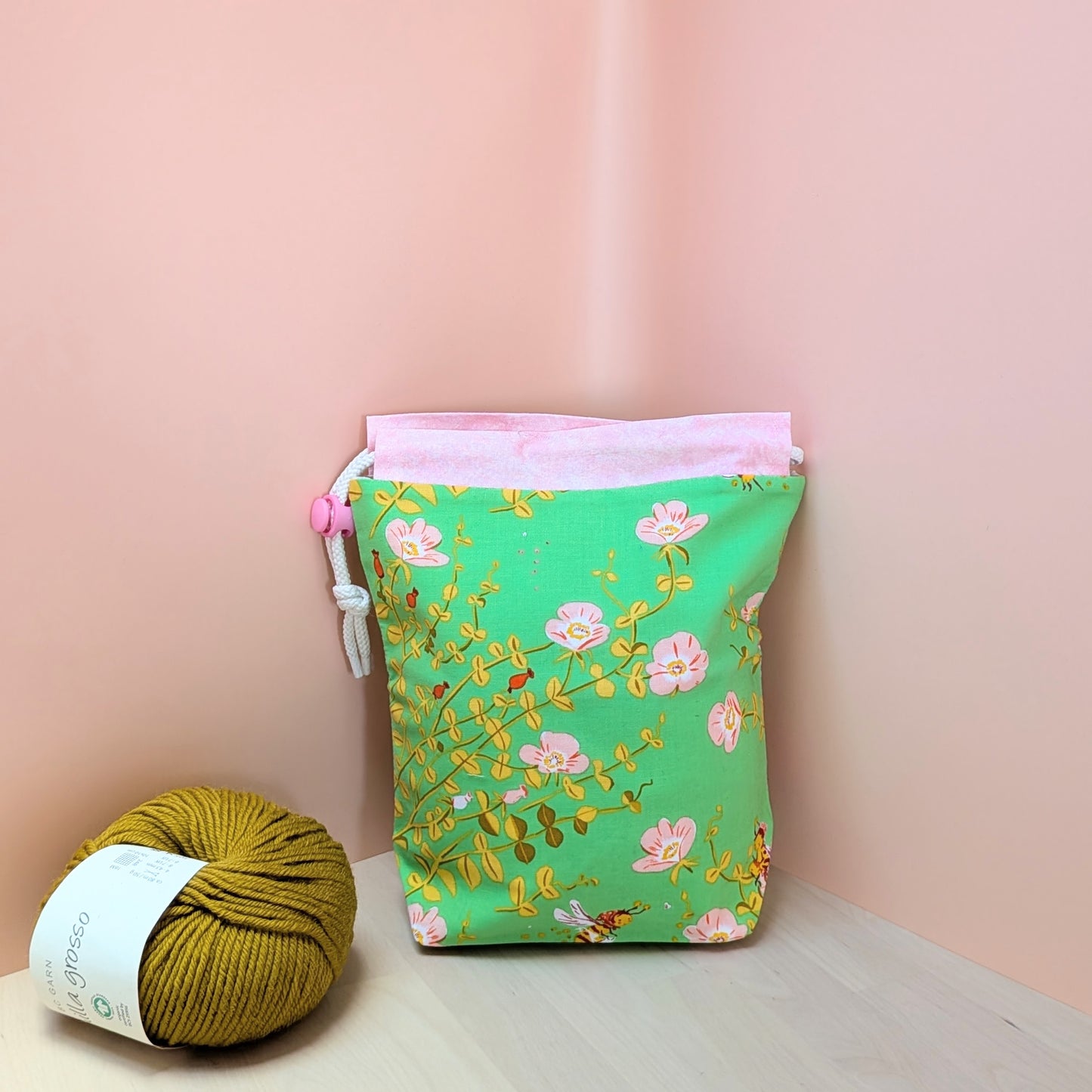 Hat Drawstring Project Bag