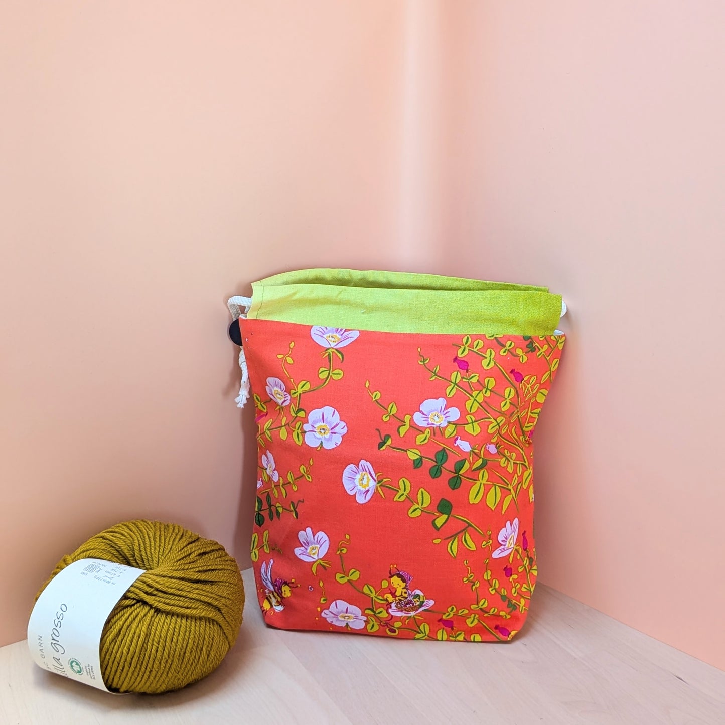 Hat Drawstring Project Bag