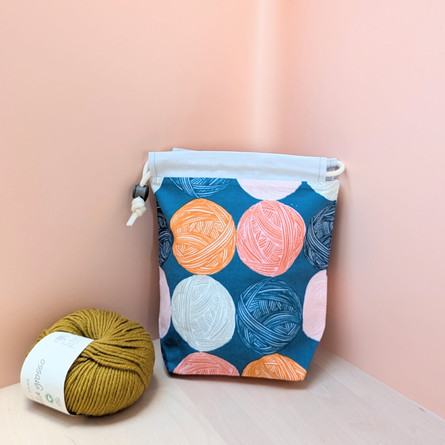 Hat Drawstring Project Bag