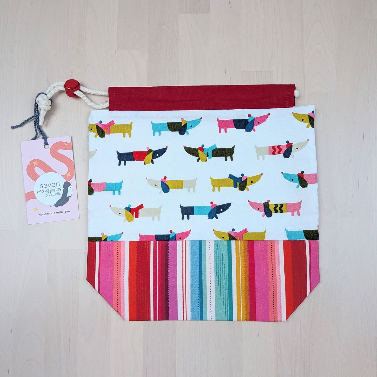 Scarf Drawstring Project Bag