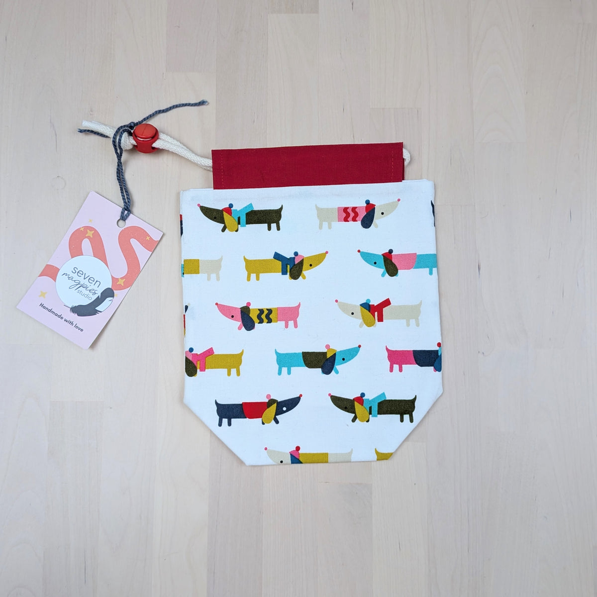 Sock Drawstring Project Bag
