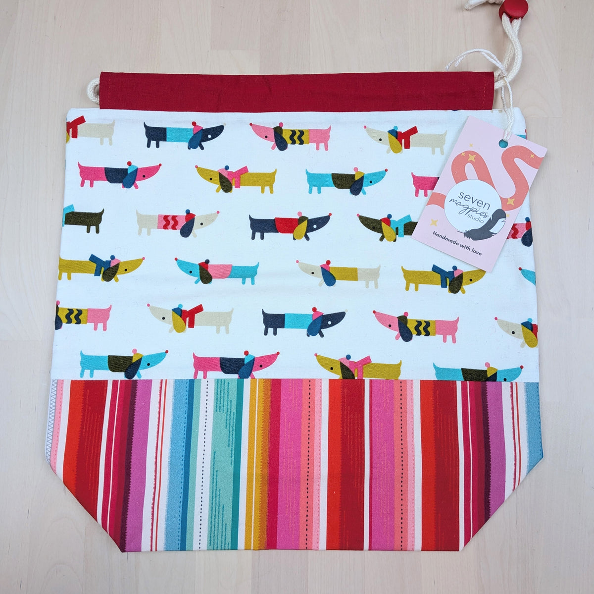 Sweater Drawstring Project Bag