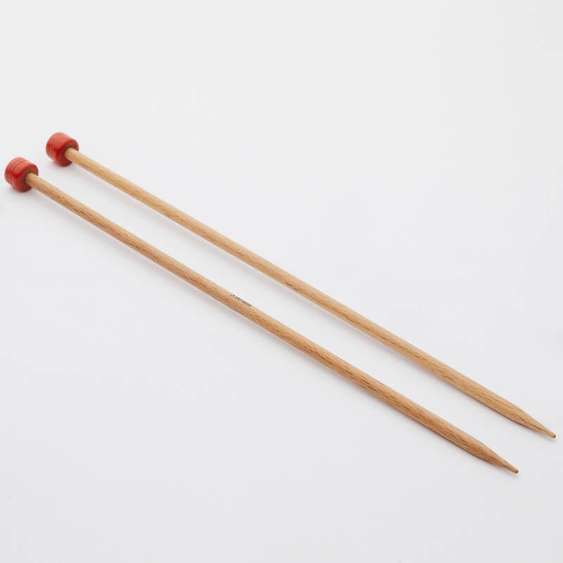 Basix Birch Straight Knitting Needles