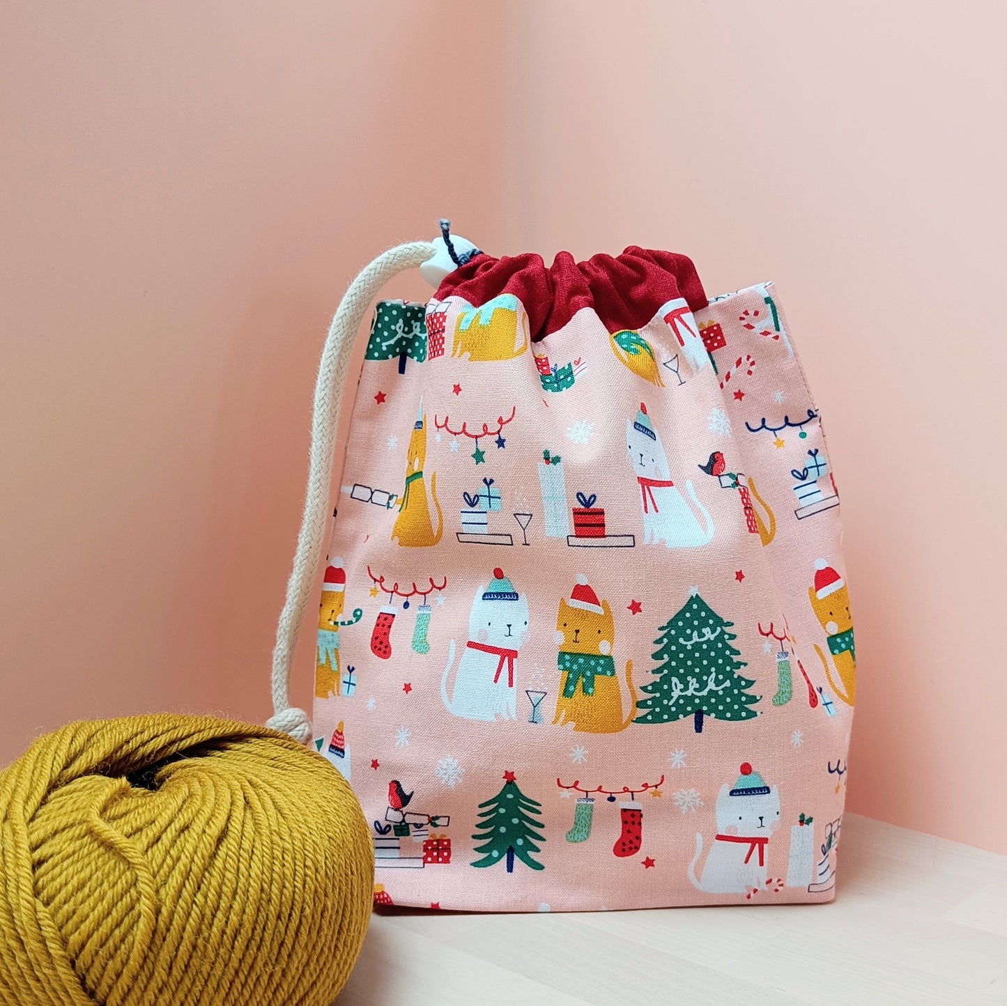 Hat Drawstring Project Bag